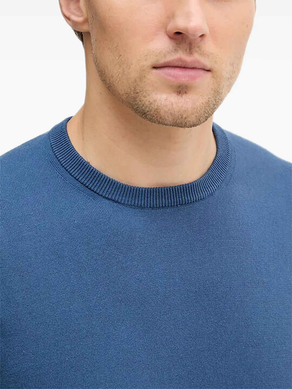 Benetton Sweater met ronde hals Blauw