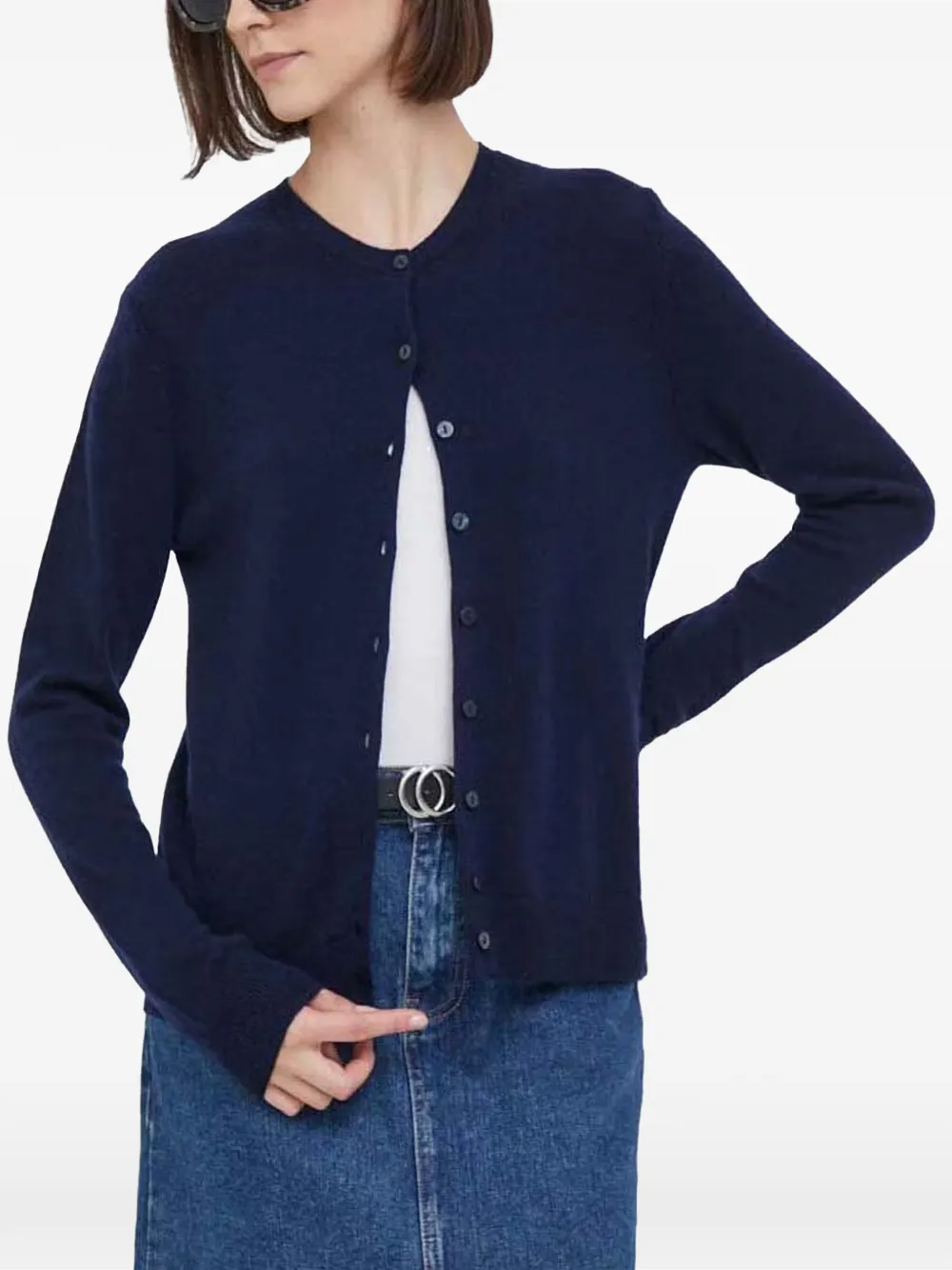 Benetton button-up cardigan - Blu