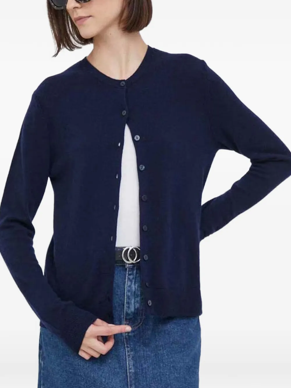 Benetton button-up cardigan - Blue