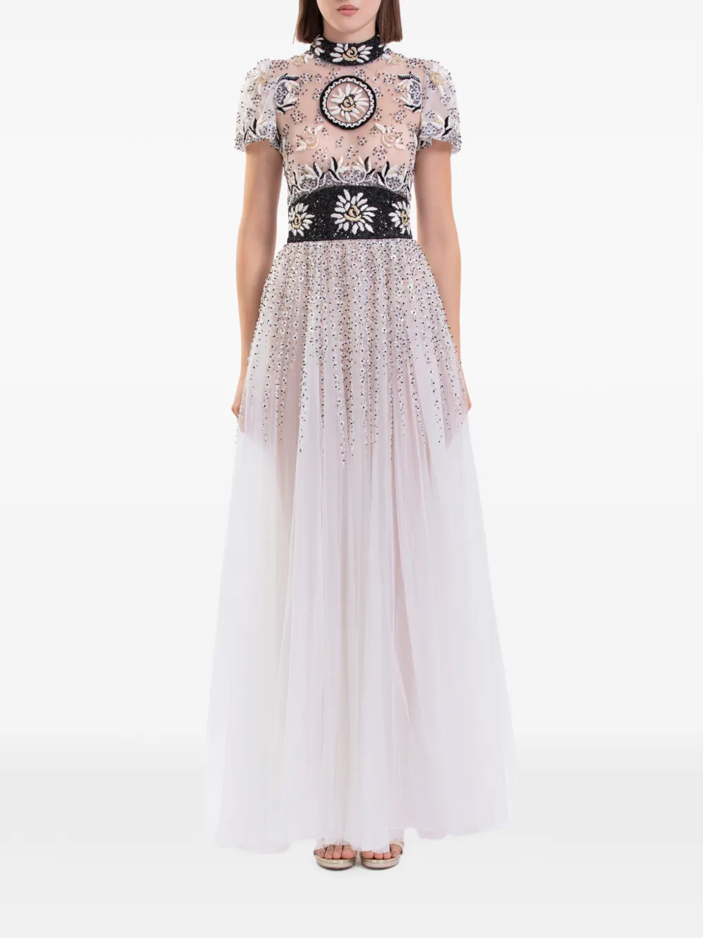 Saiid Kobeisy Tulen maxi-jurk Wit
