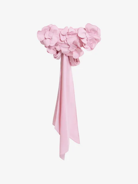 Saiid Kobeisy top con motivo floral en 3D