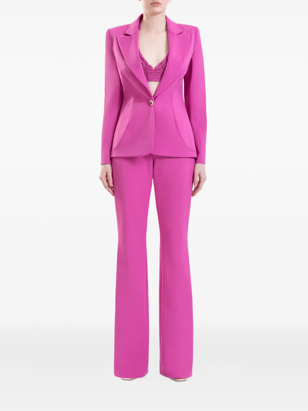Saiid Kobeisy Straight broek Roze