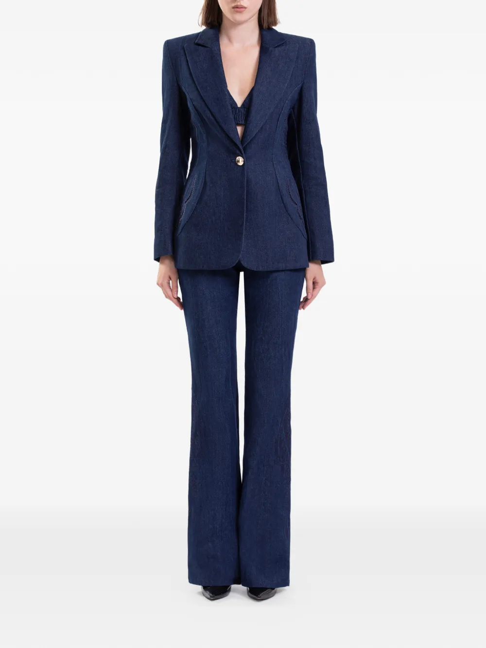 Saiid Kobeisy Straight jeans Blauw