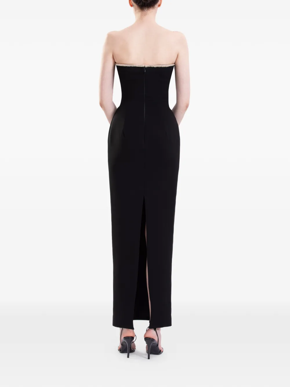 Saiid Kobeisy Strapless jurk Zwart