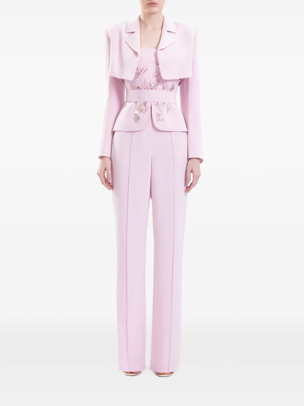 Saiid Kobeisy Straight broek Roze