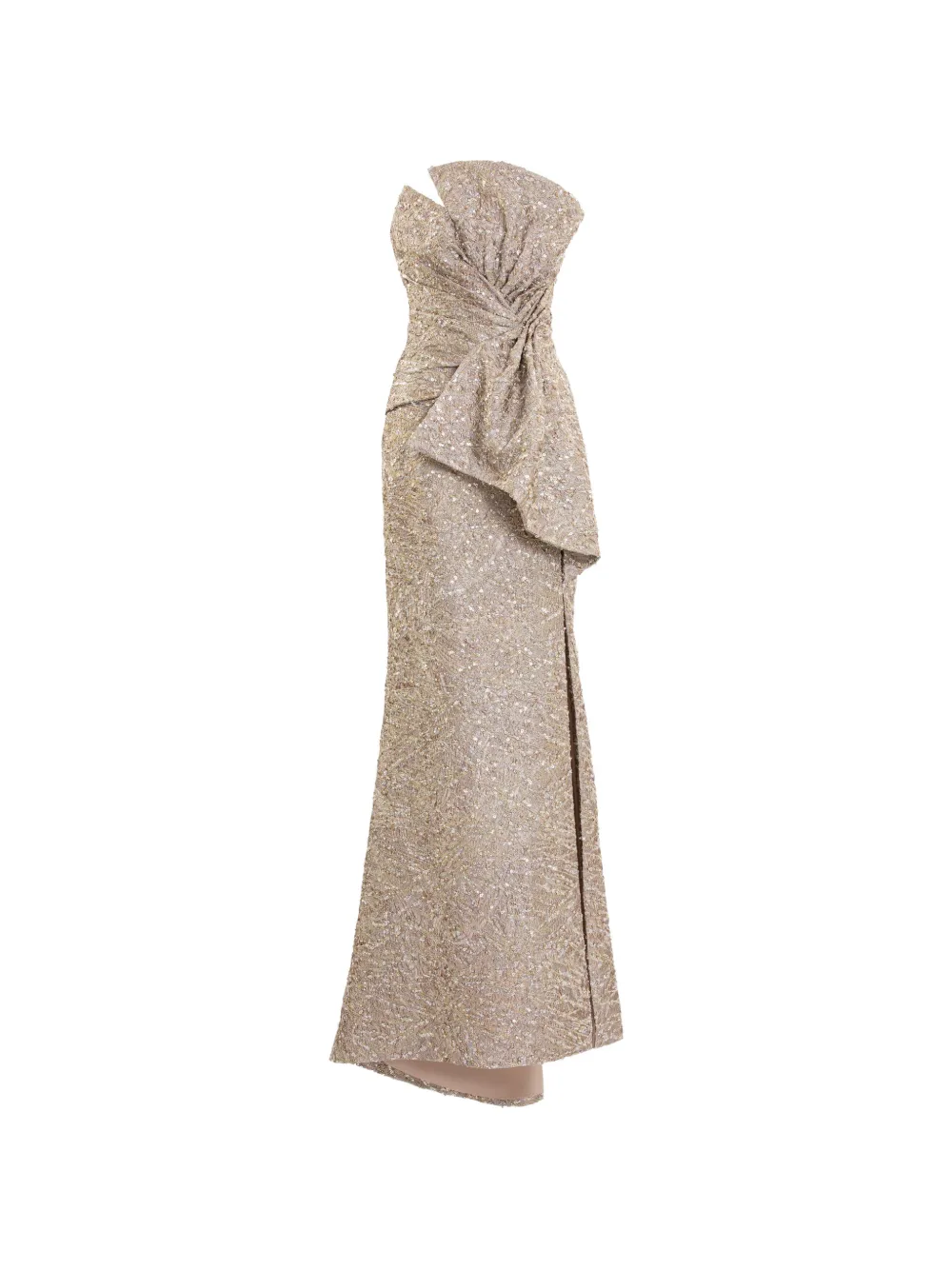 Saiid Kobeisy Brokat-Maxikleid - Gold