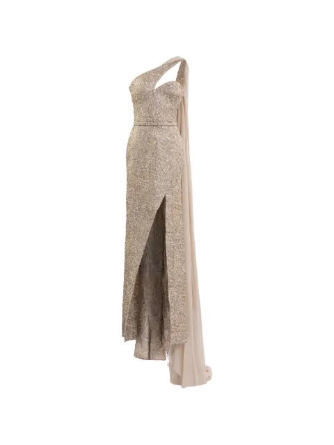 Saiid Kobeisy vestido largo con diseño asimétrico
