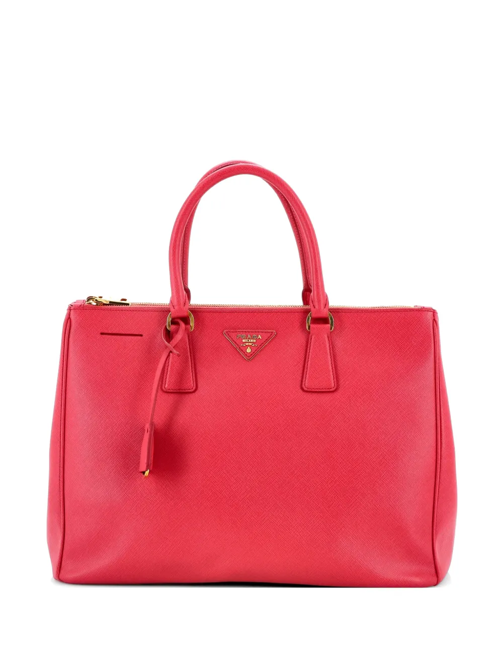 Prada Pre-Owned Double Zip Lux Saffiano Leather Large tote bag - Rosa