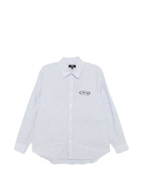 Stüssy striped logo shirt