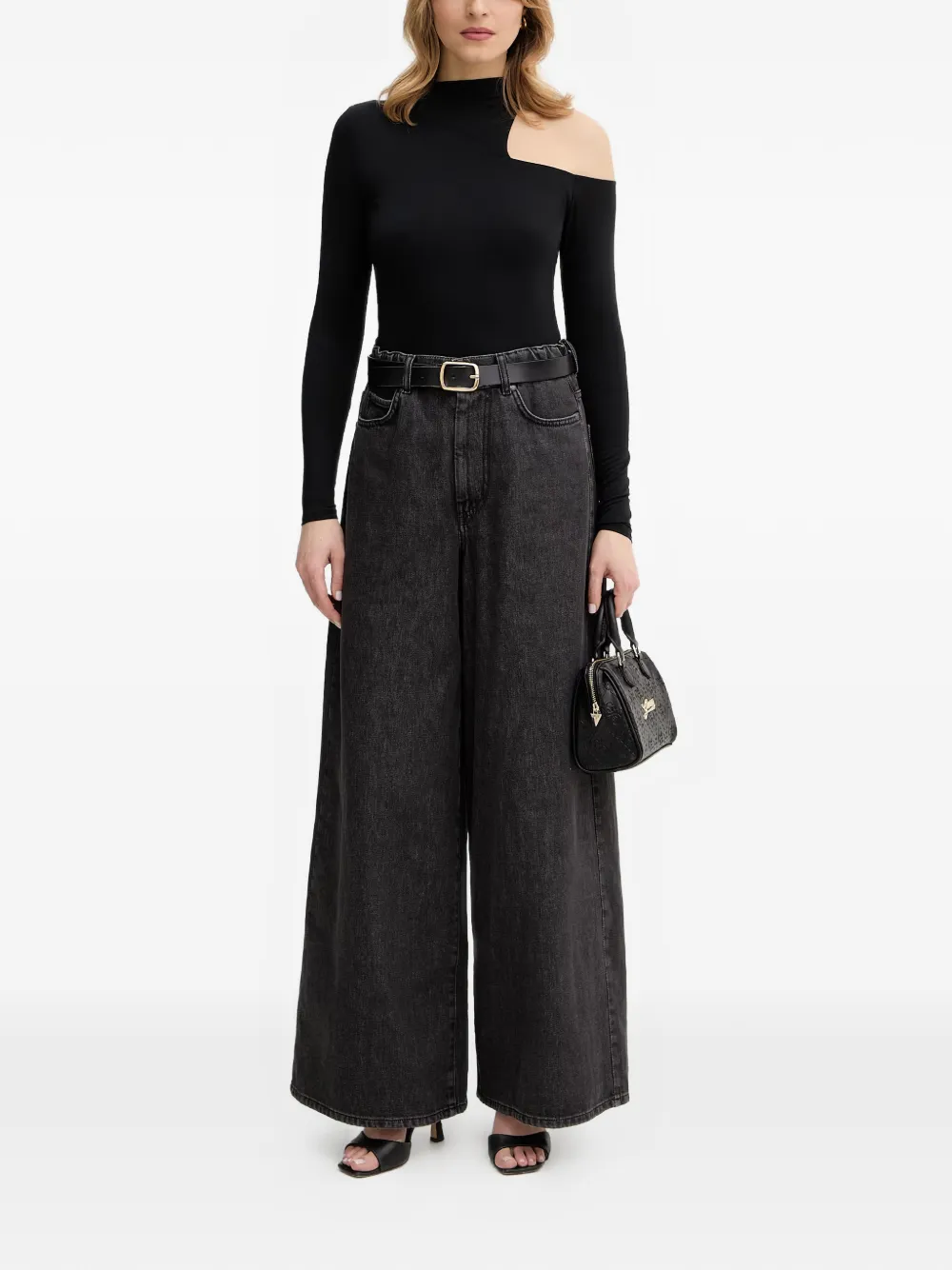 GUESS USA Asymmetrische top Zwart