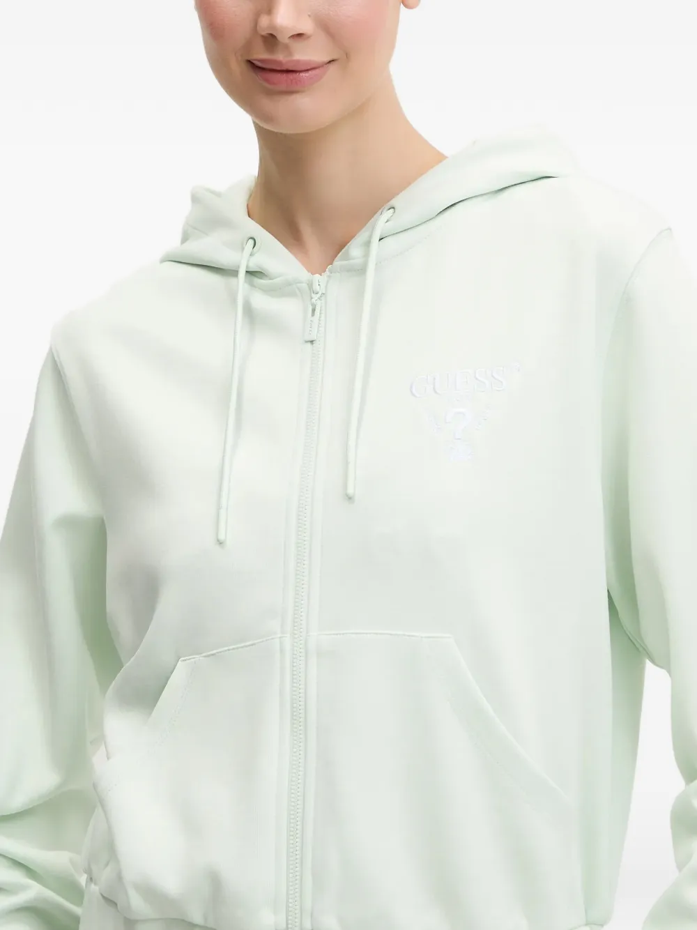 GUESS USA Hoodie met rits Groen