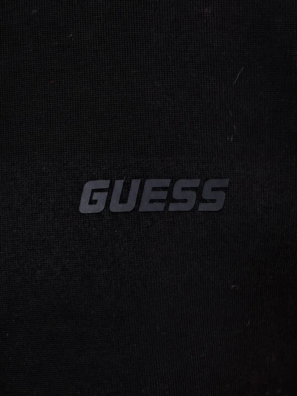 GUESS USA Sweater met logotape Zwart