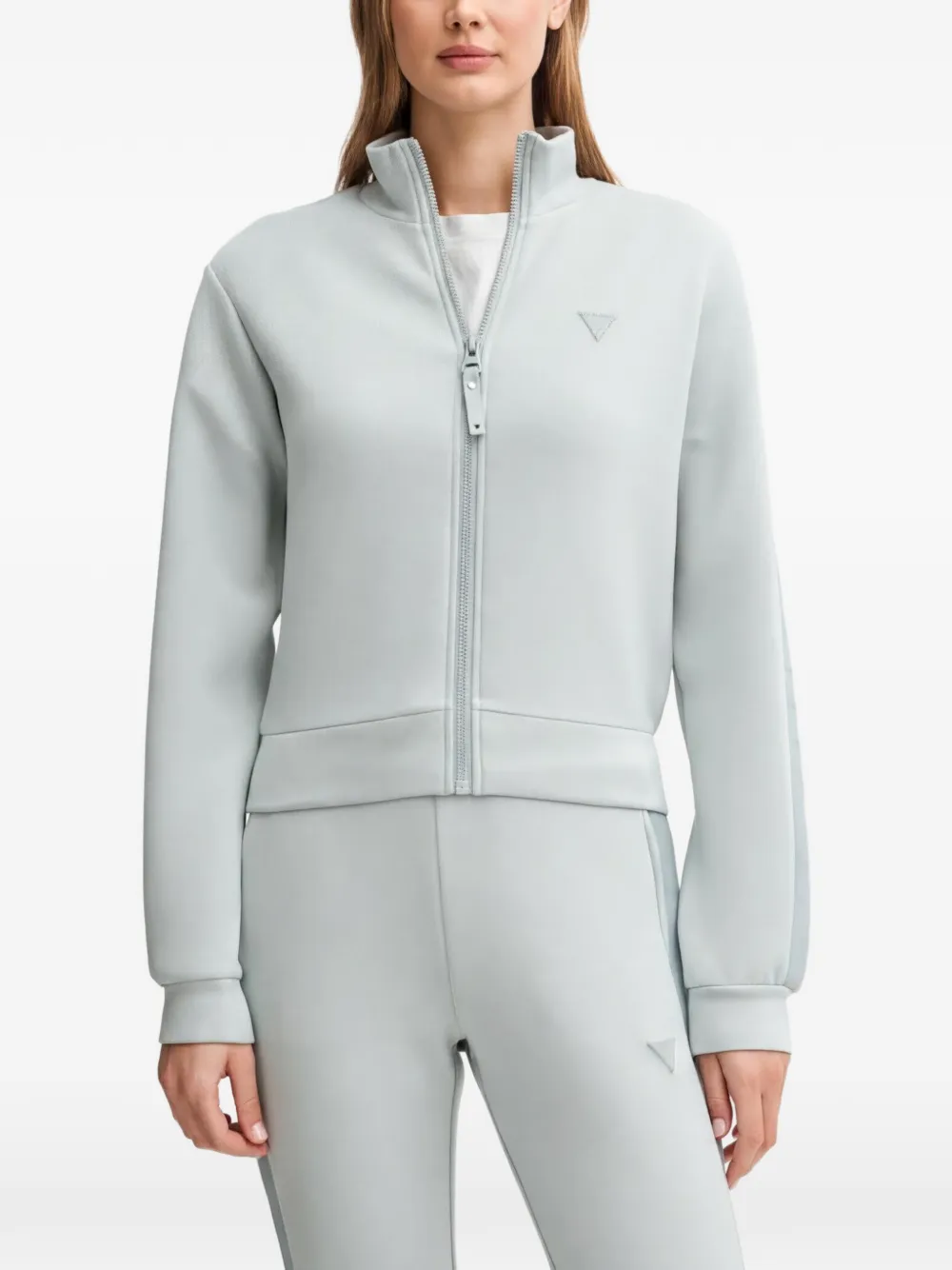 GUESS USA zip-up logo top - Blu