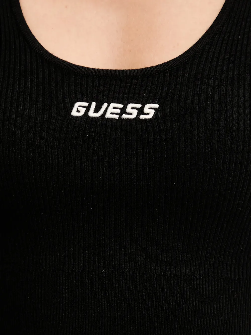 GUESS USA logo-detail tank top Zwart