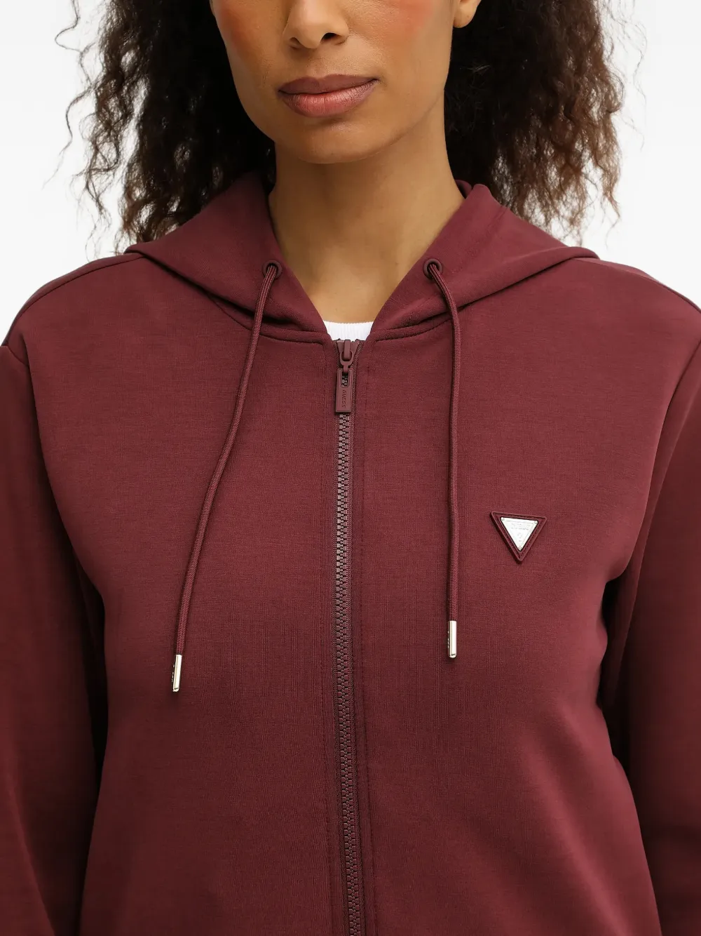 GUESS USA Hoodie met rits Rood