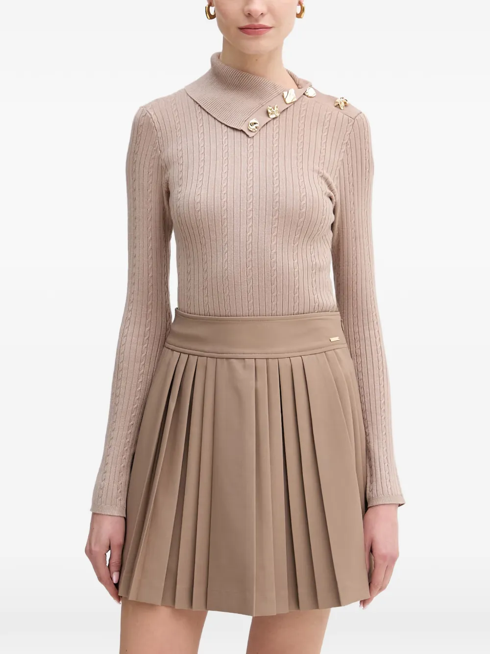 GUESS USA button-embellished sweater - Toni neutri