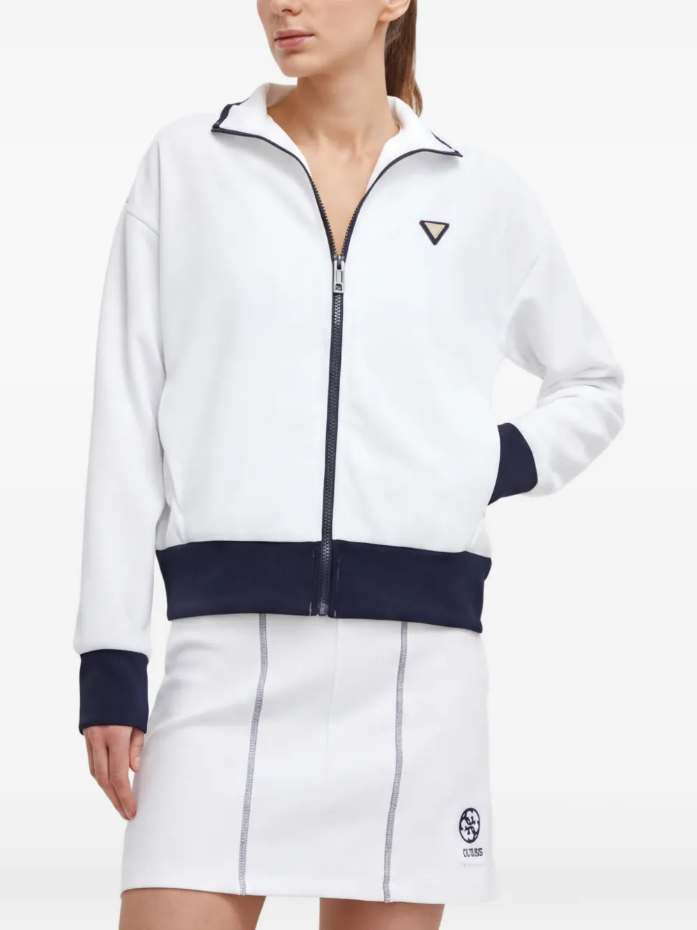 GUESS USA Mylah Sportjacke mit Reißverschluss - Weiß