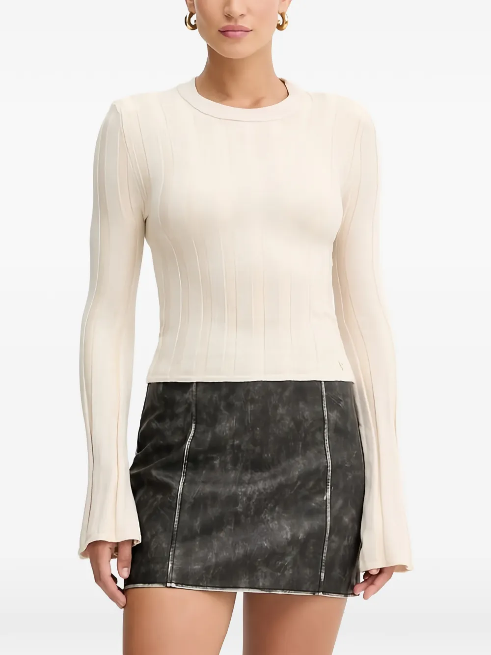 Guess Usa Ribbed Sweater In Pink