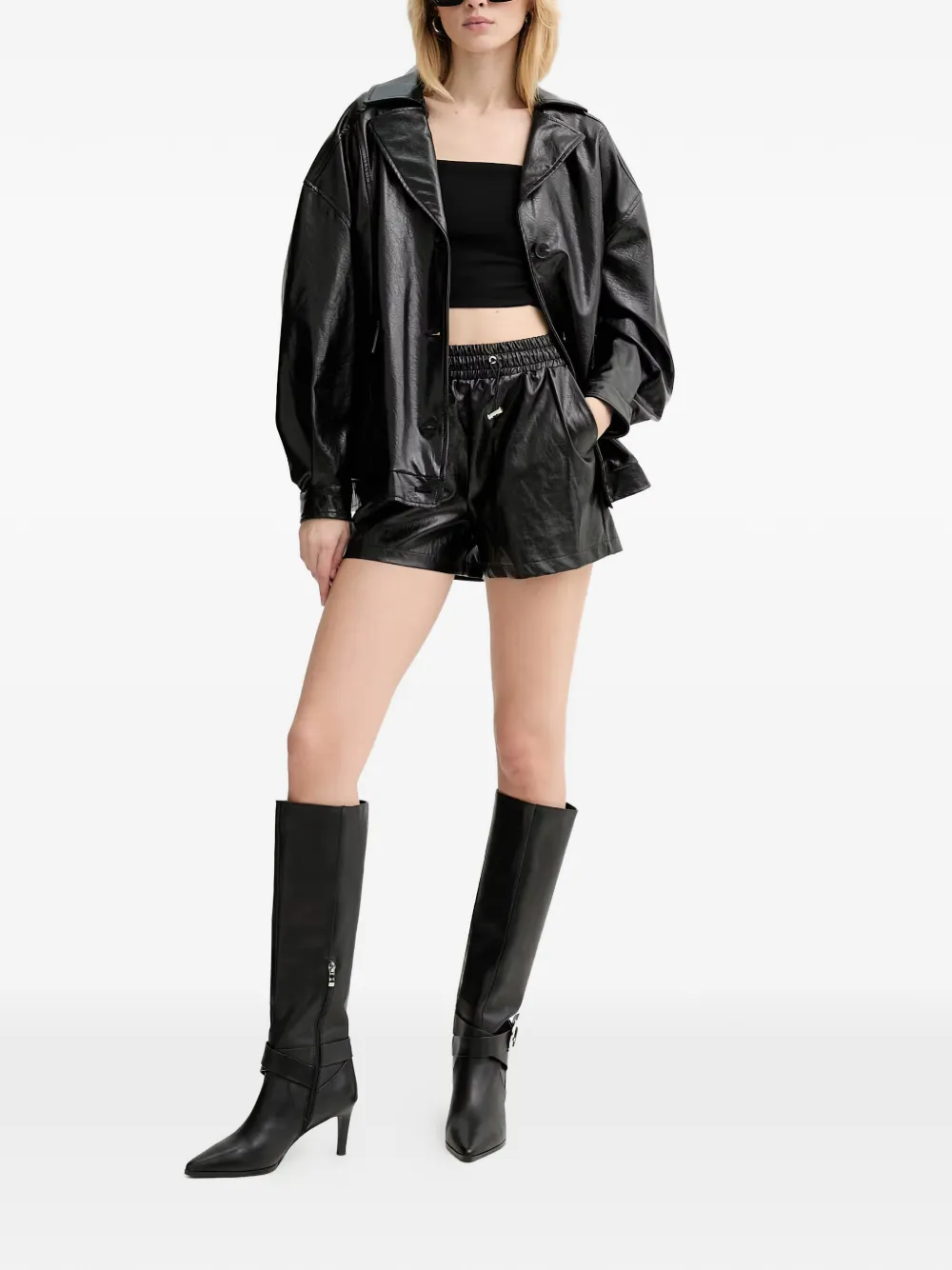 GUESS USA Cropped top Zwart