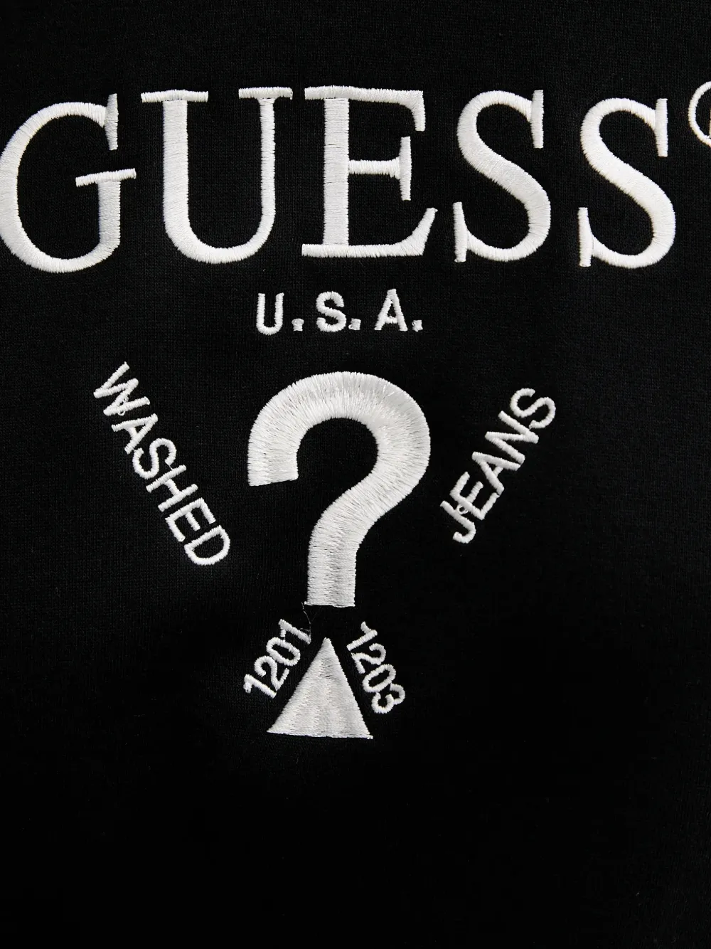 GUESS USA Sweater met borduurwerk Zwart