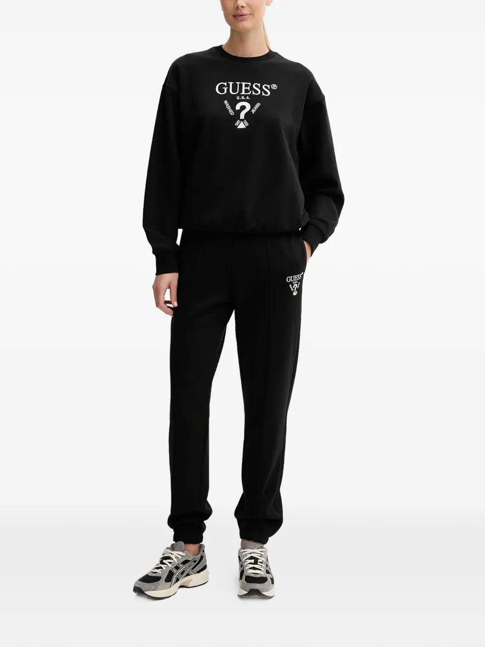 GUESS USA Sweater met borduurwerk Zwart