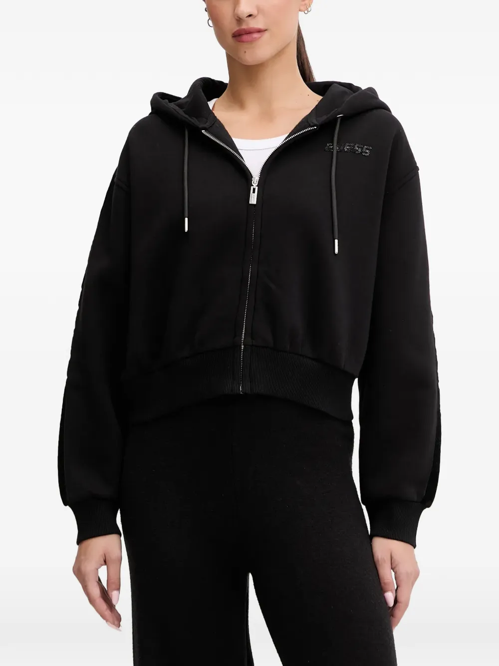 GUESS USA logo hoodie - Nero