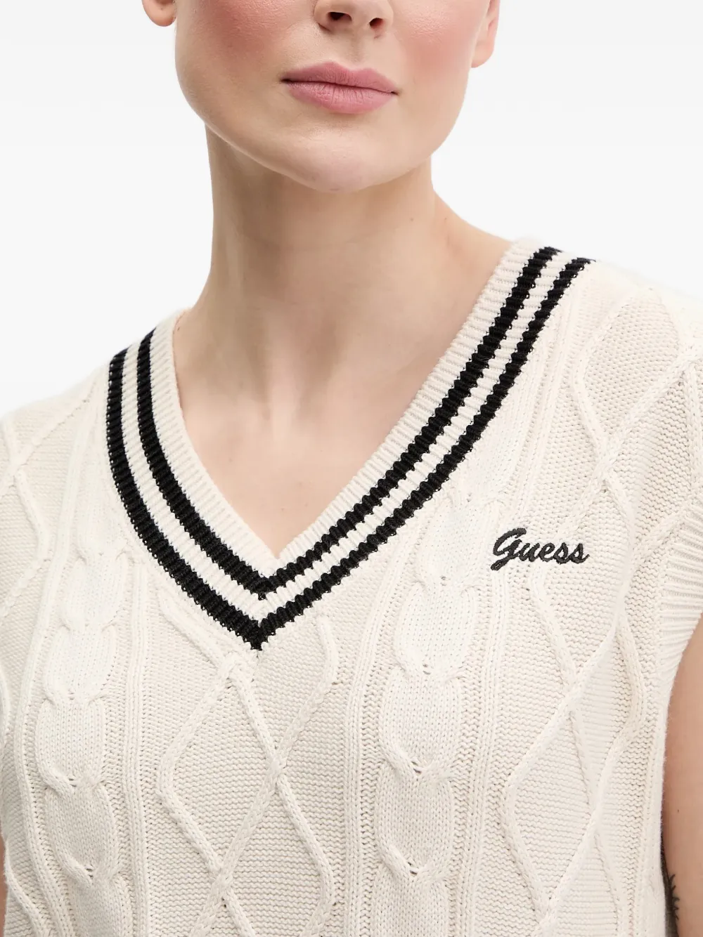 GUESS USA Gestreept hemd Beige