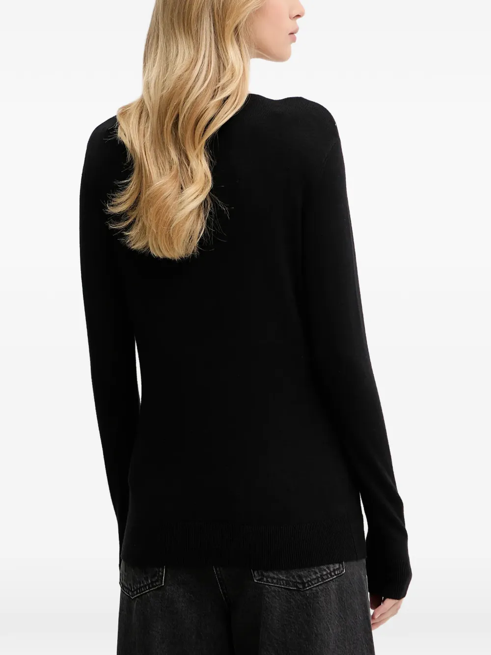 GUESS USA Sweater verfraaid met logo Zwart