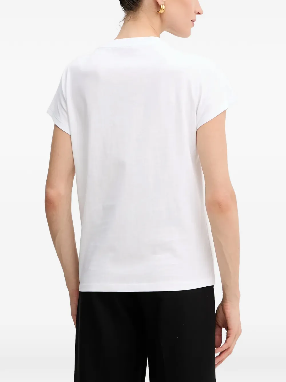 GUESS USA 4G T-shirt verfraaid met stras Wit