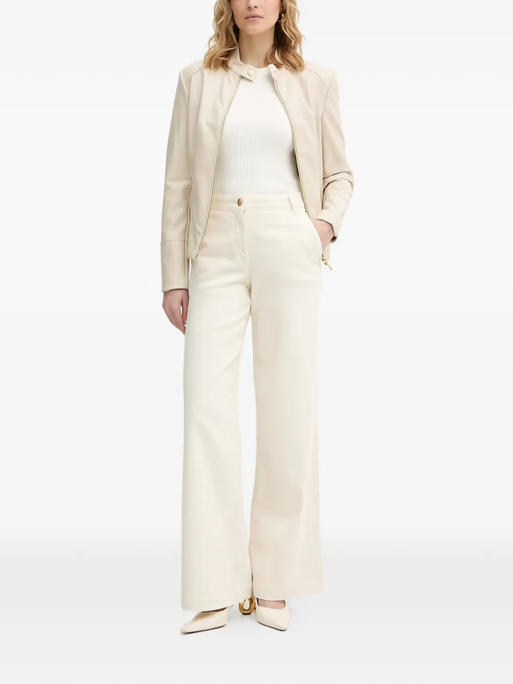 Guess Usa Ribbed Button Sweater In Multi