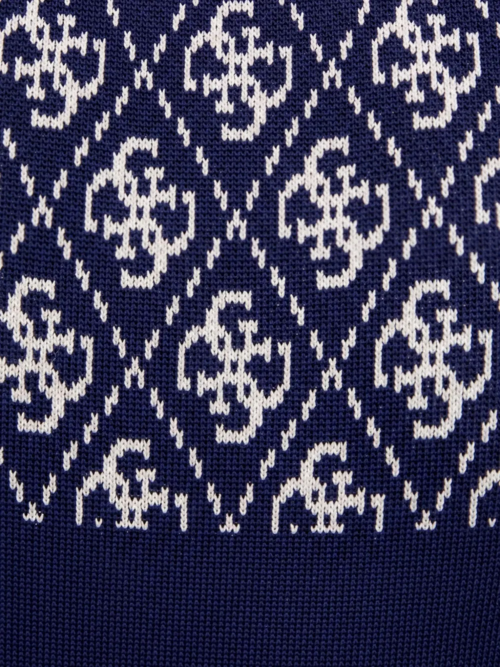 GUESS USA Mouwloze top met monogram-print Blauw