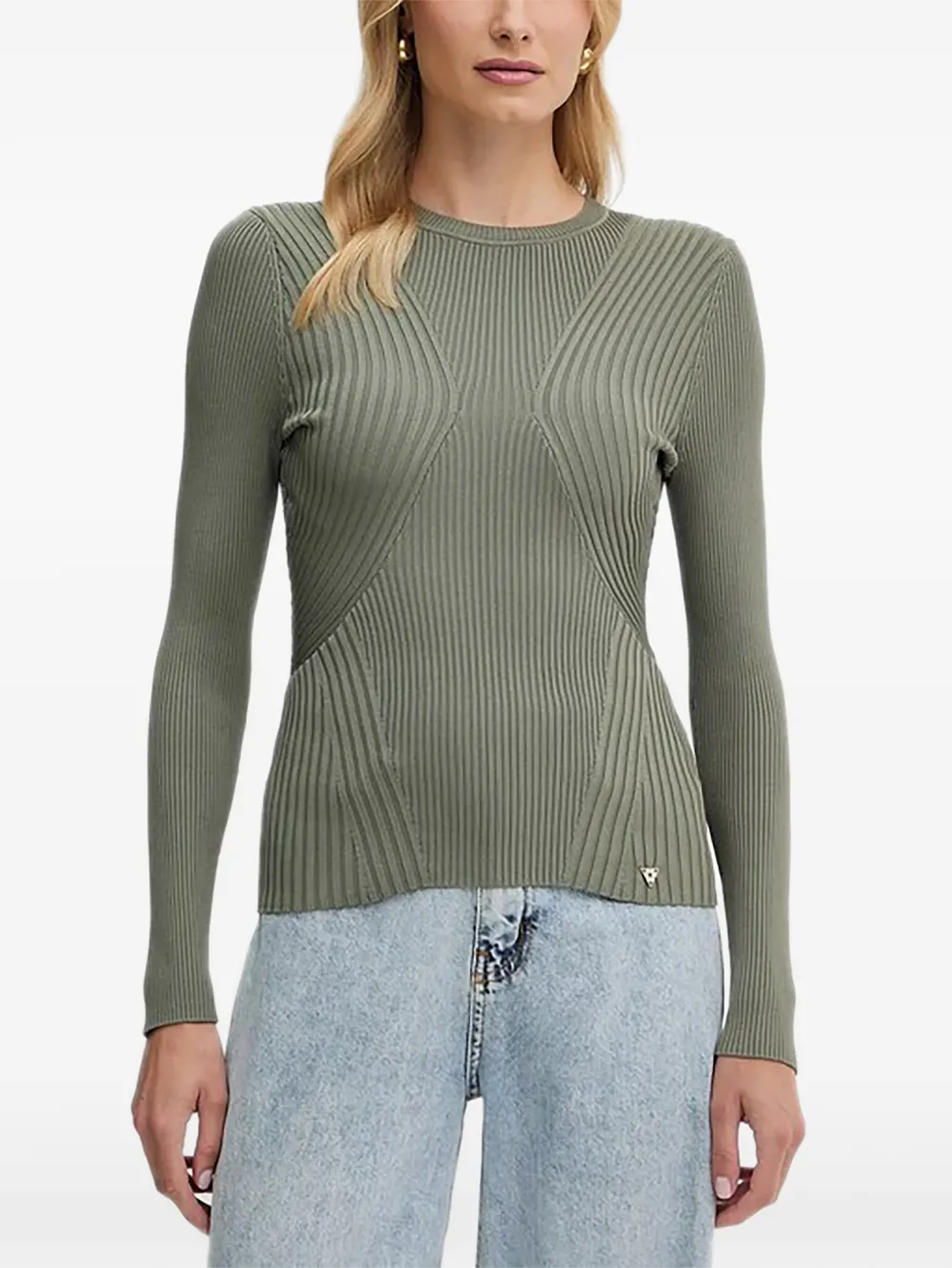 GUESS USA Hanna ribbed sweater - Verde