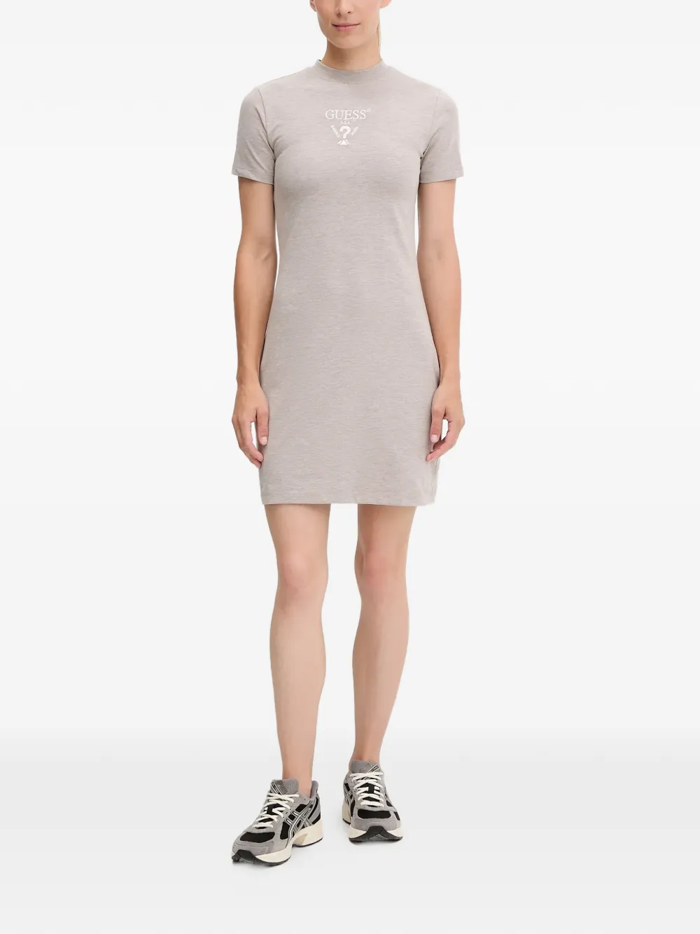 GUESS USA Abito con logo - Toni neutri
