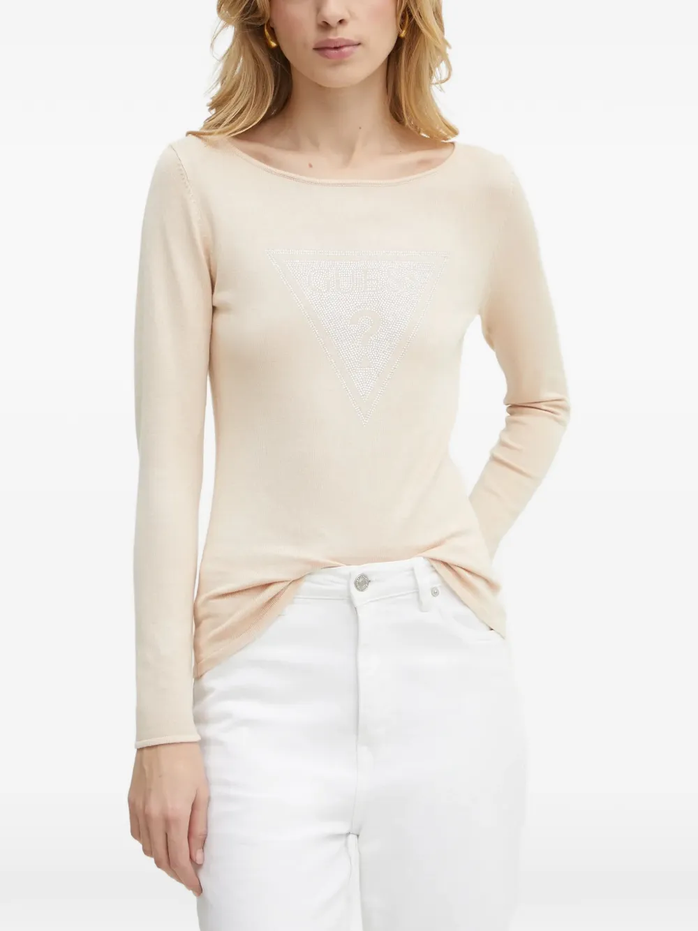 GUESS USA T-shirt a maniche lunghe - Toni neutri