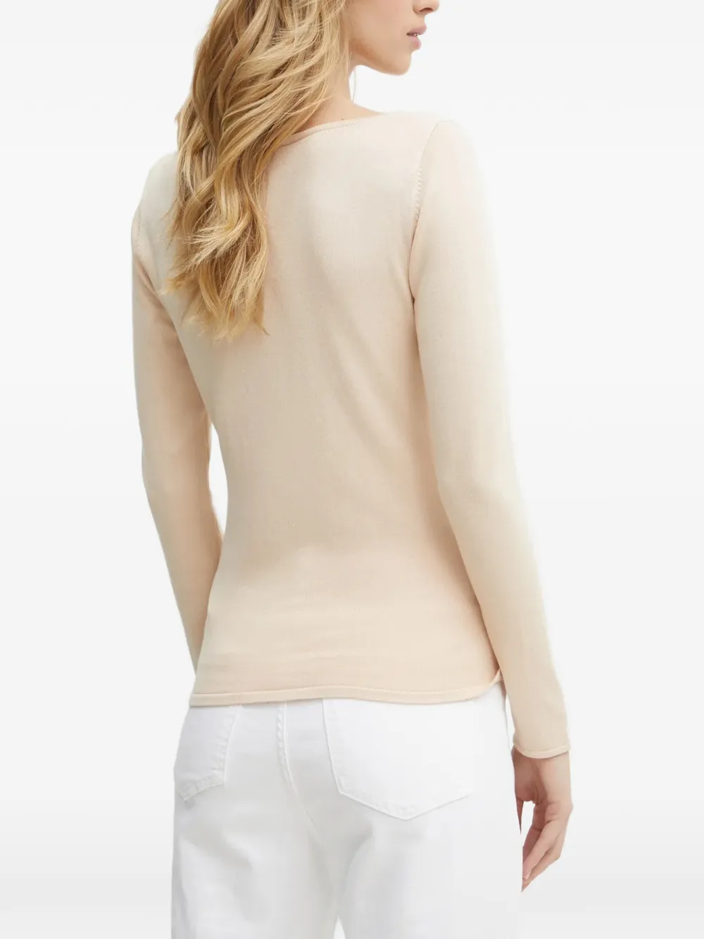 GUESS USA T-shirt met lange mouwen Beige