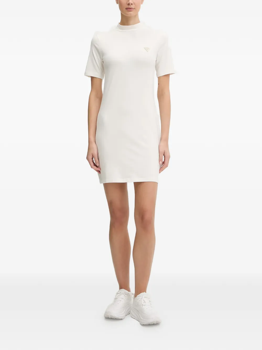 GUESS USA logo-detail mini dress - Toni neutri