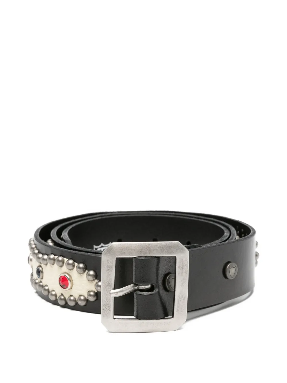Htc Los Angeles American embellished buckle belt - Nero