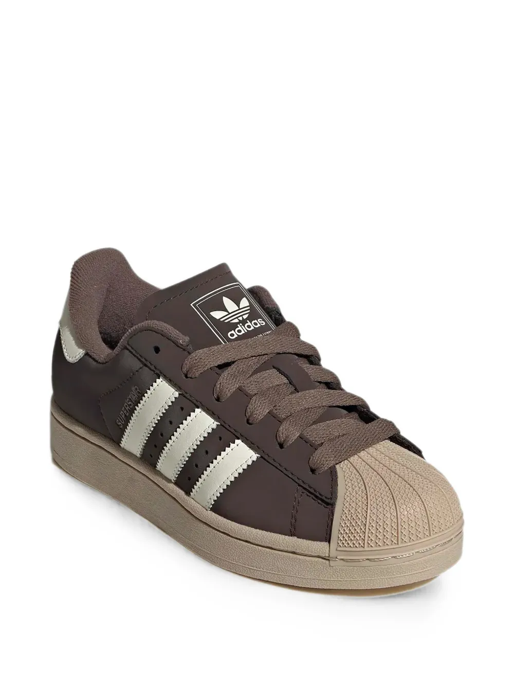 adidas Kids Superstar II shell-toe sneakers - Marrone