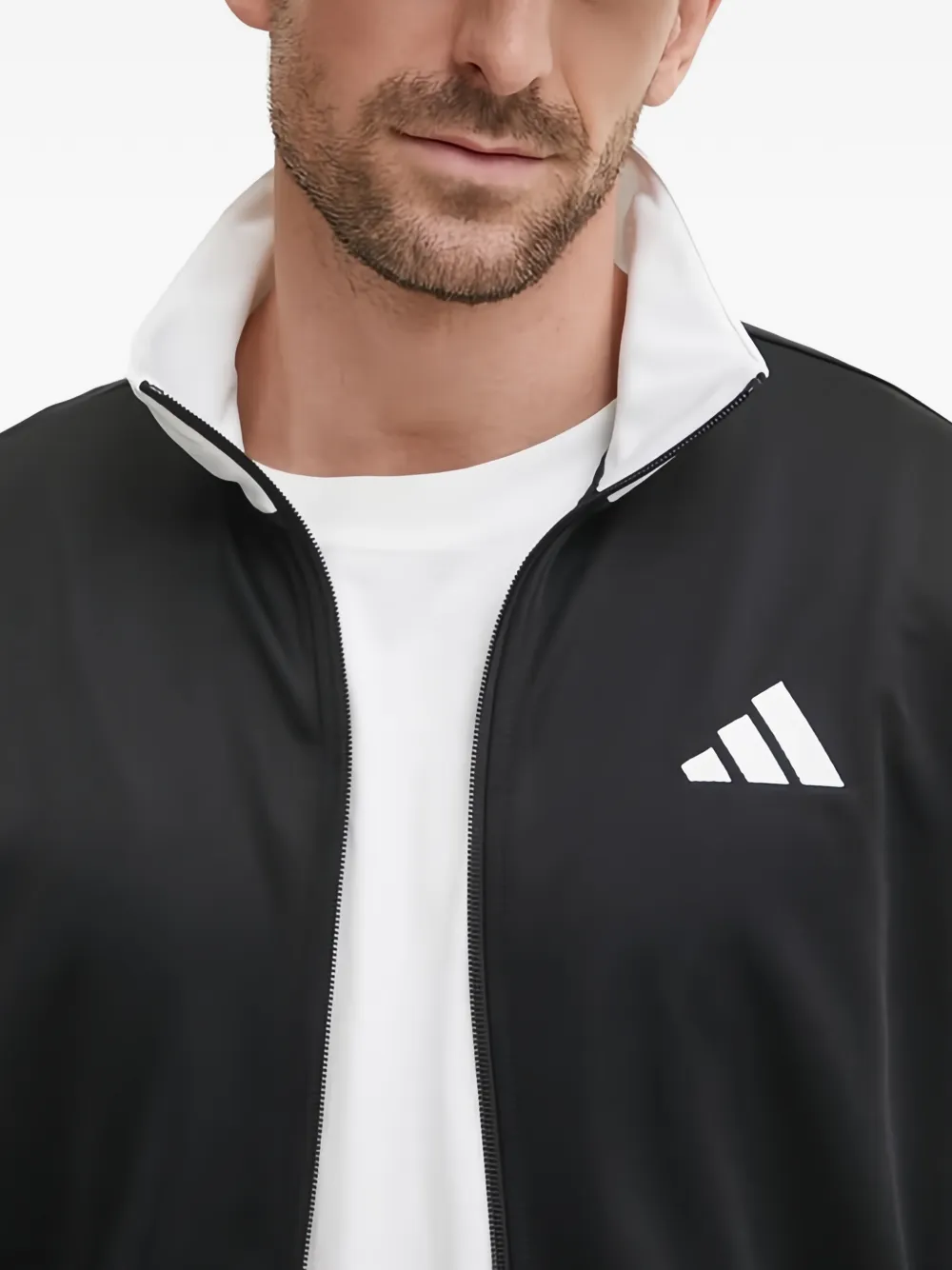 adidas Trainingspak met gestreept logo Zwart