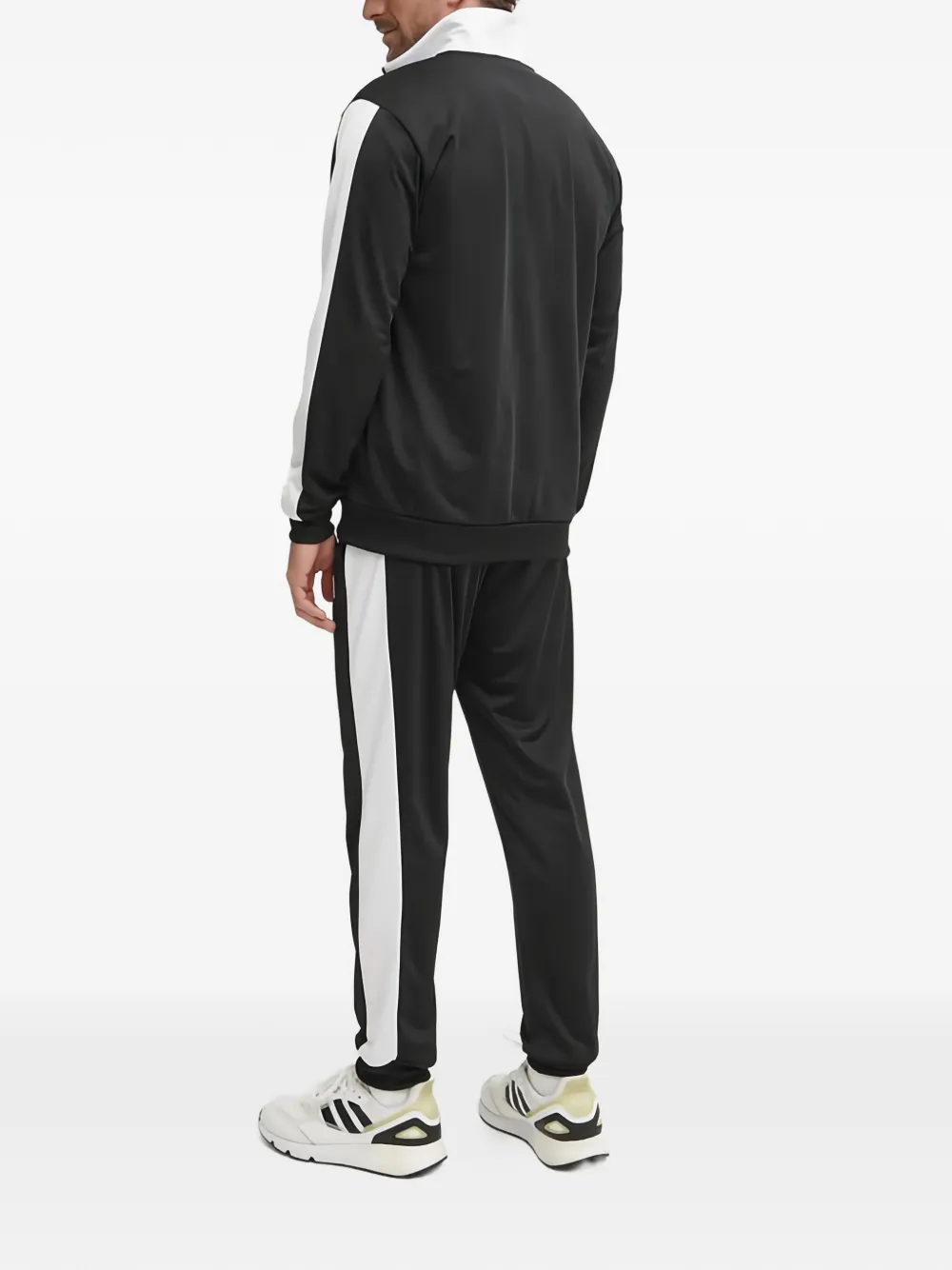 adidas Trainingspak met gestreept logo Zwart