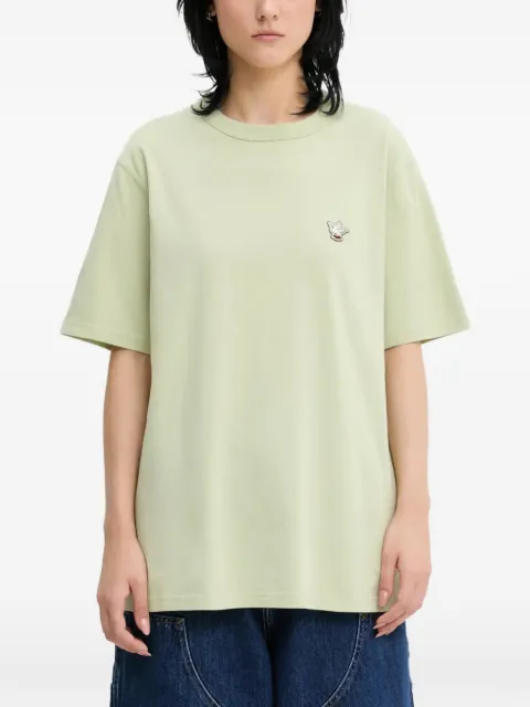 CAFÉ KITSUNÉ logo-patch T-shirt