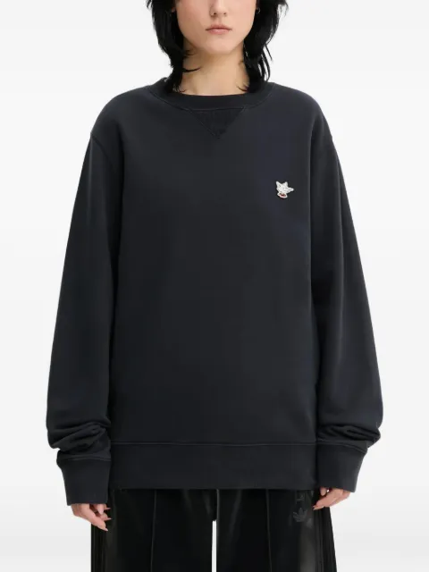 CAFÉ KITSUNÉ fox appliqué sweatshirt