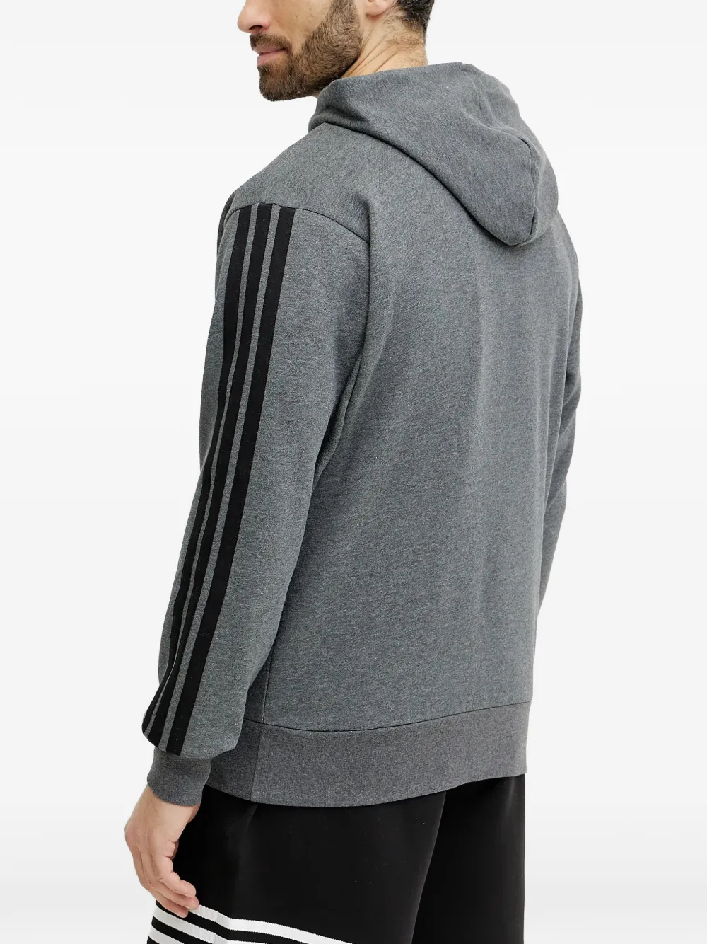 adidas Essentials 3-Stripes hoodie Grijs