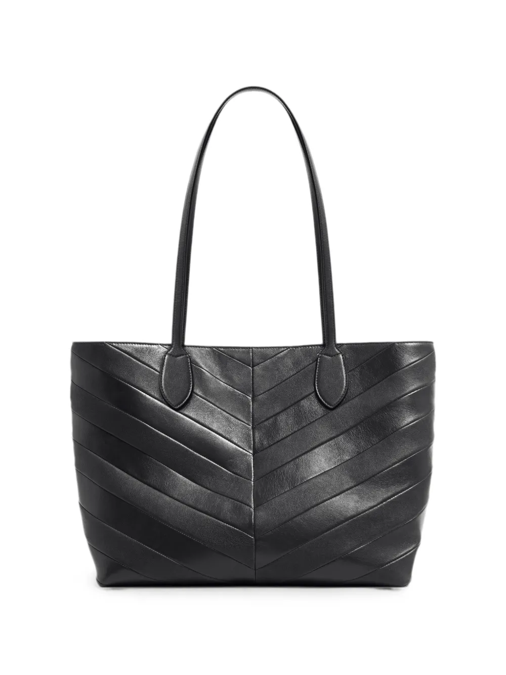 Valentino Garavani Jean medium shopper van nappa met chevron motief Zwart