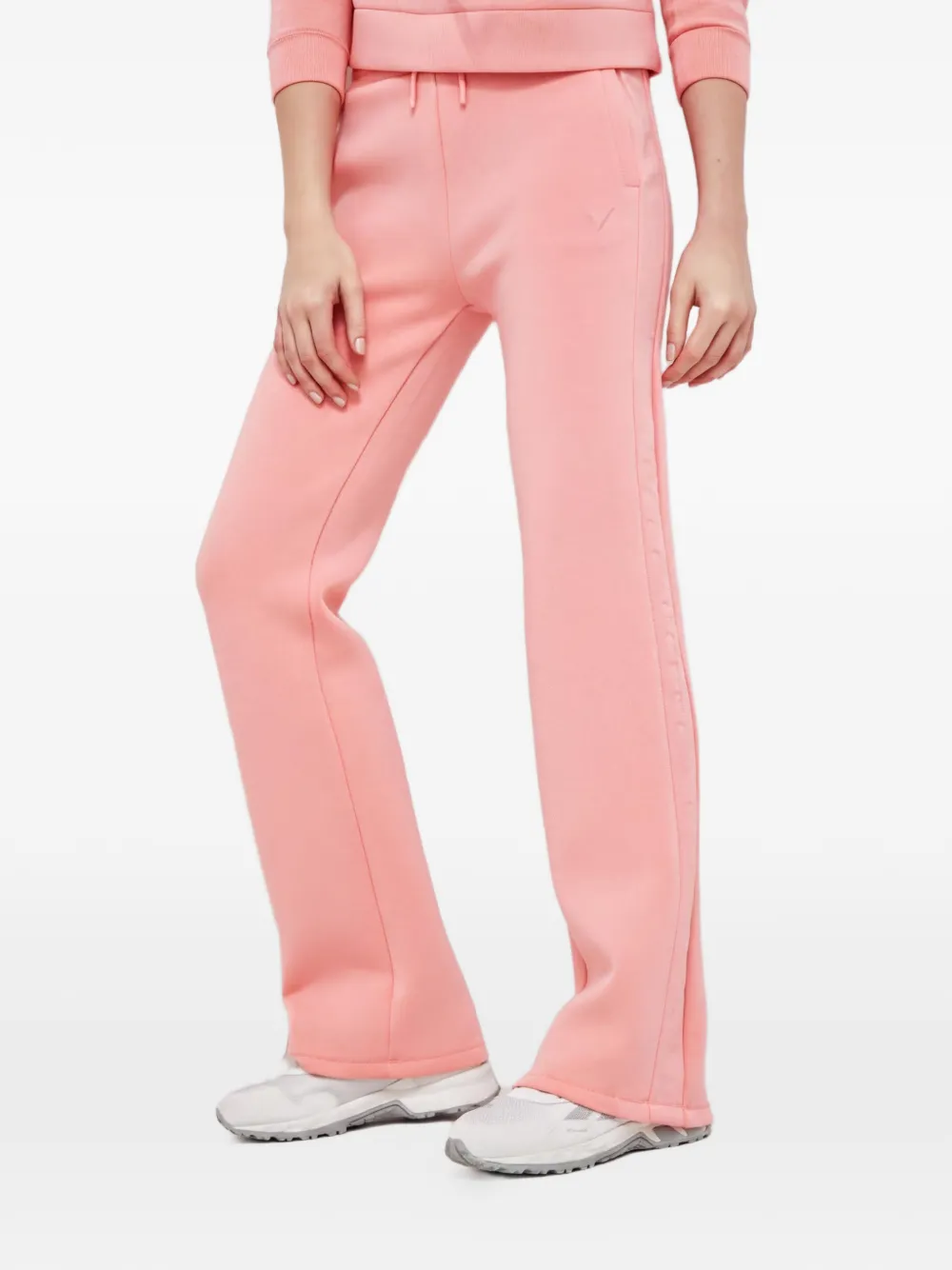 GUESS USA logo-embossed drawstring track pants - Rosa
