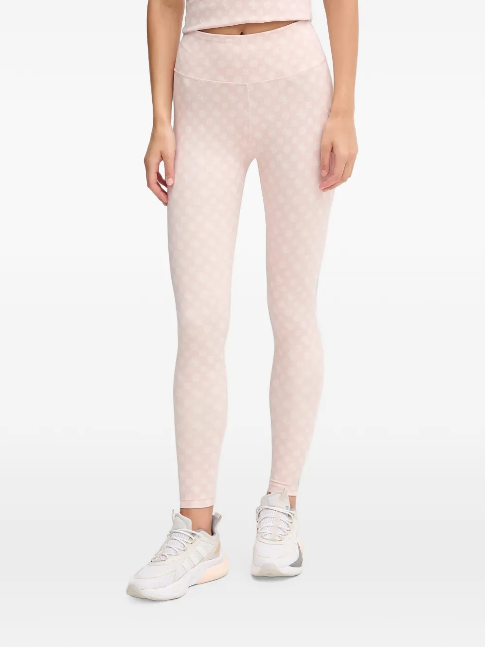 GUESS USA Peony logo-print leggings - Pink
