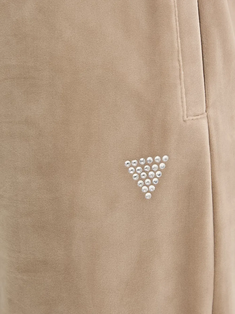 GUESS USA Verfraaide trainingsbroek Beige