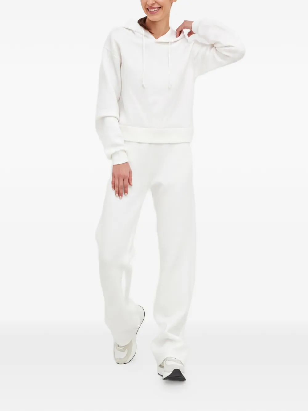 GUESS USA Trainingsbroek met logopatch en trekkoord Wit