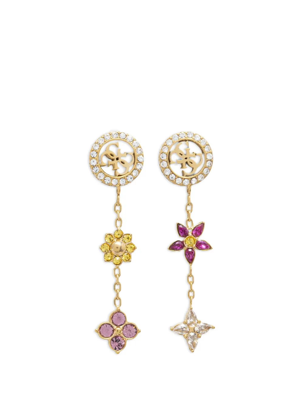GUESS USA 32mm 4g crystals pendants earrings - Oro