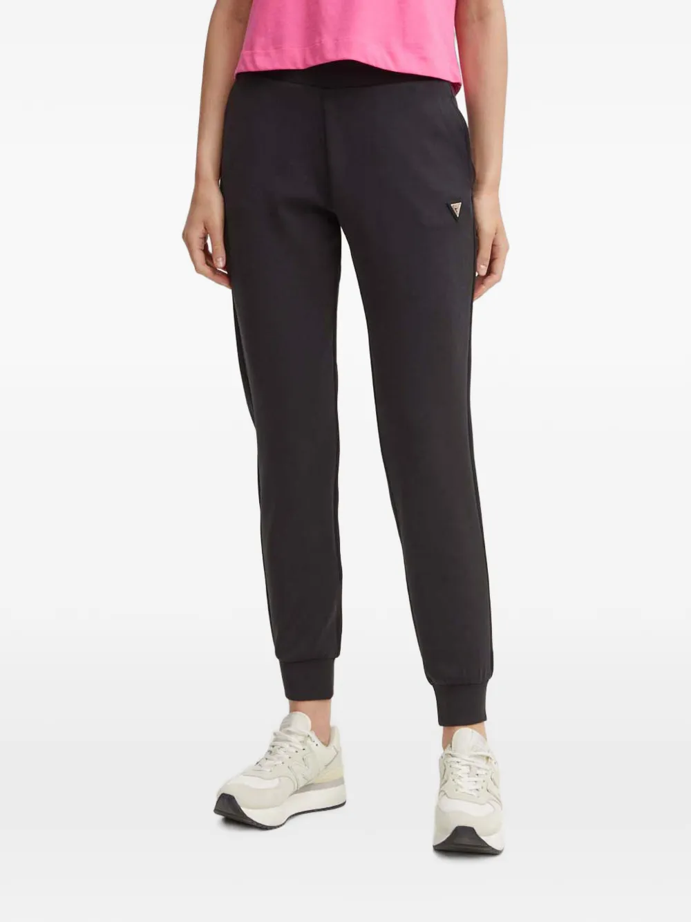GUESS USA logo-plaque track pants - Nero